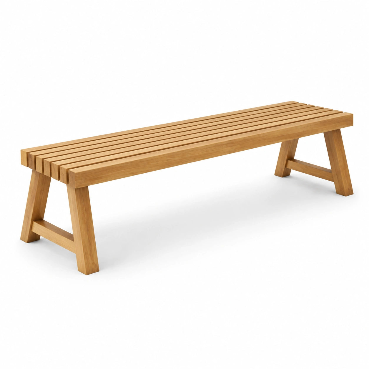 Holzbank aus Teak 180cm Natur