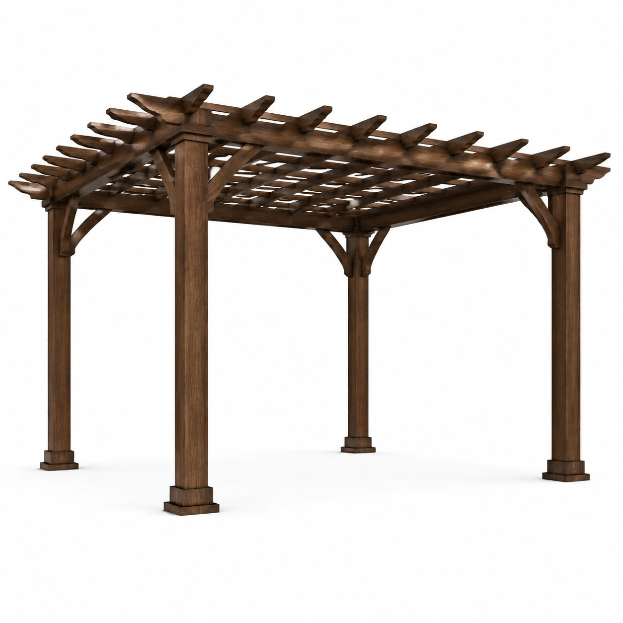 Holz Pergola Kiefer Braun 300x300x230 cm