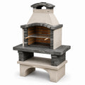 Naturstein-Grillkamin Grau/Schwarz 150cm x 110cm x 65cm